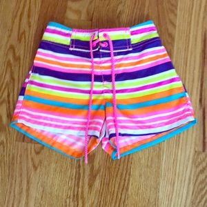 Bright colored shorts for the water